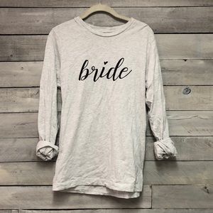 Bride long sleeve t-shirt